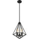 Dawes 3 Light 13 inch Matte Black Indoor Pendant Ceiling Light